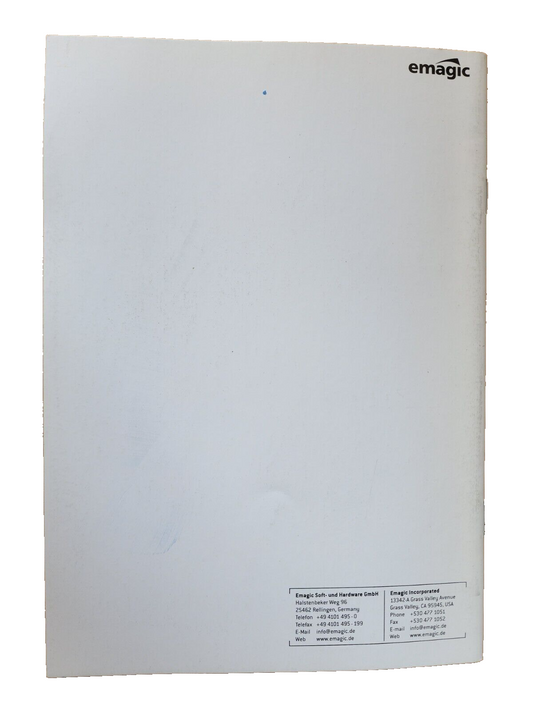 EMAGIC software instruments EXSP 24 Owners Manual