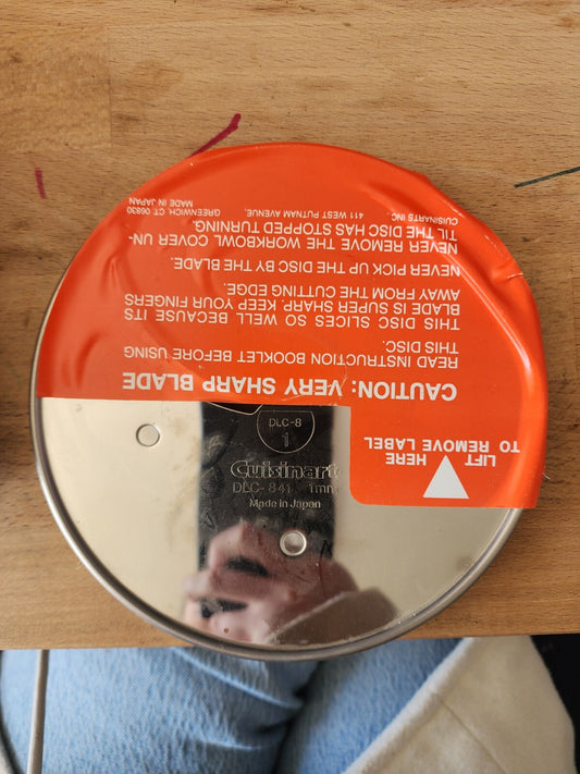 CUISINART 7-SLOT DISC HOLDER Storage Rack Comes with 7 Blades