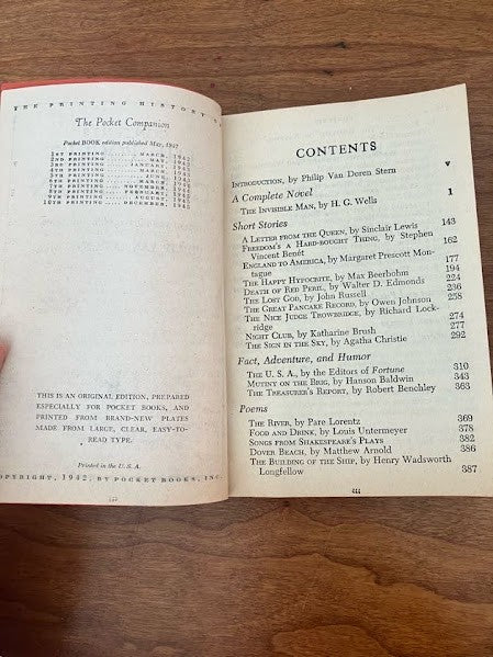 The Pocket Companion by Philip Van Doren Stern