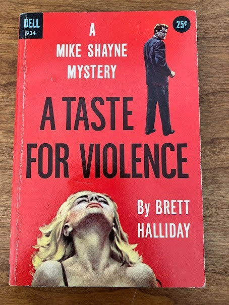 Vtg Paperbacks by Brett Halliday - lot of 2