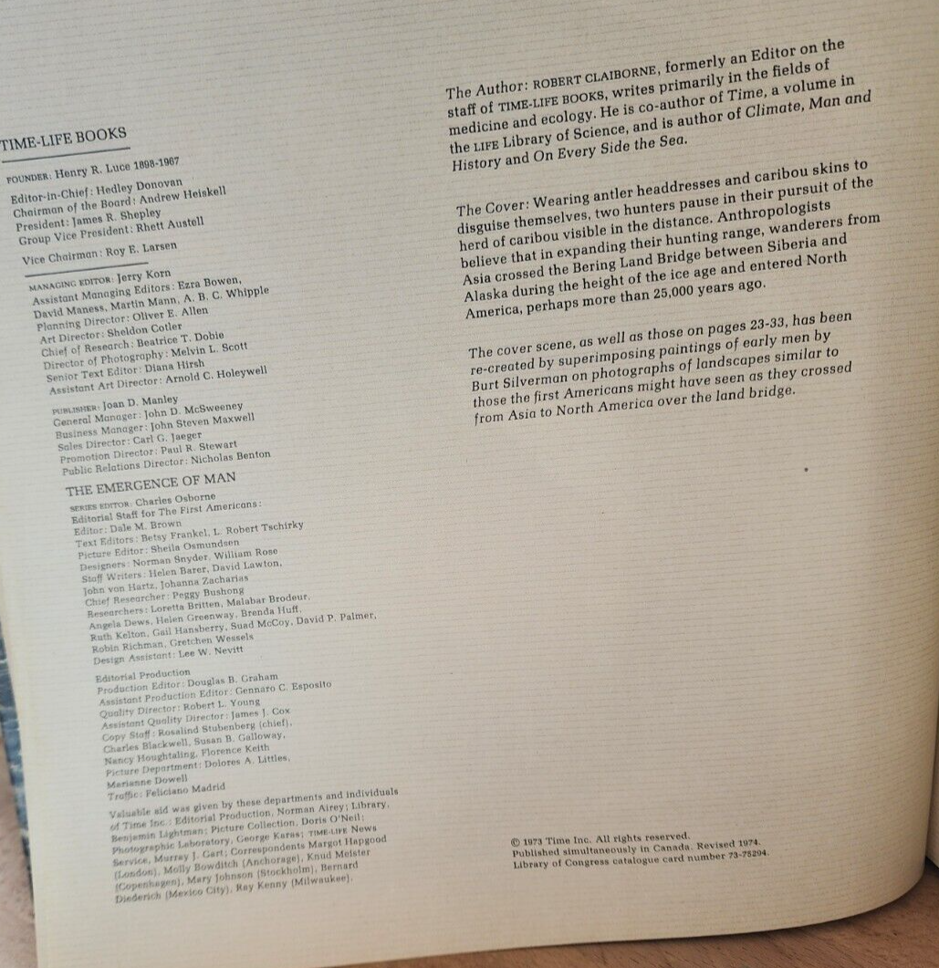 The Emergence Of Man: The First Americans (vol 5)