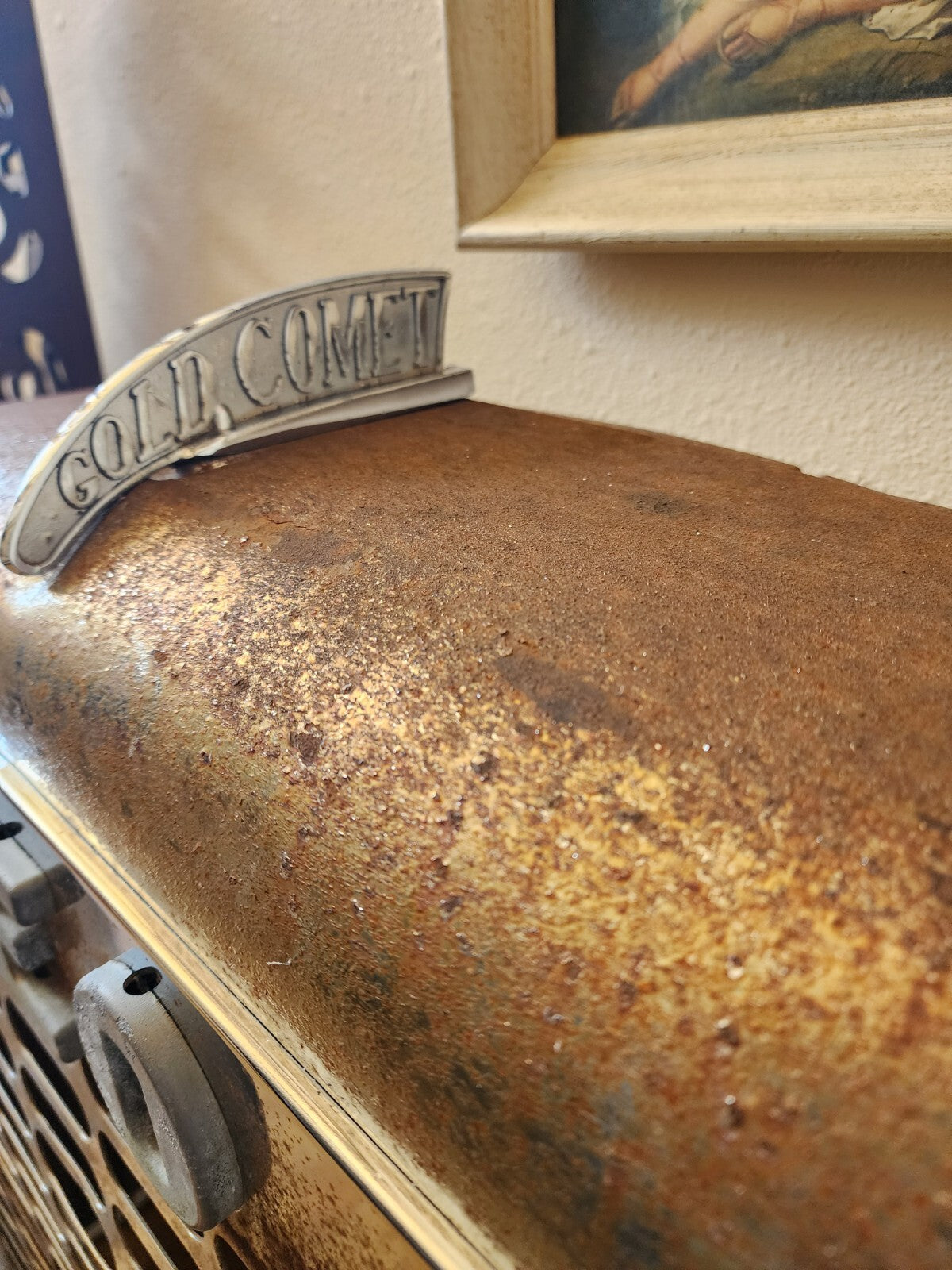 1964 Reo Gold Comet Grill Shell With Letters and Badge