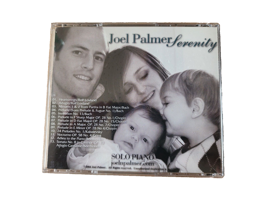 CD Solo Piano Music Joel Palmer Serenity - GOOD