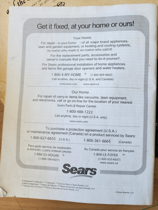 Craftsman Pressure Washer Operator's Manual Model 580.752722