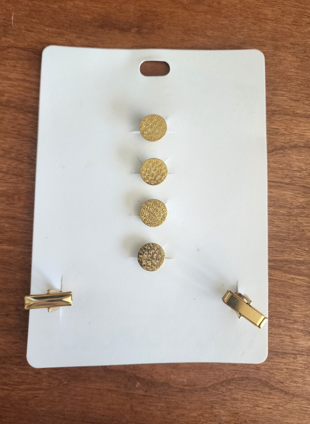 Formal Tuxedo GoldStud & Link Wedding Cuff Links set