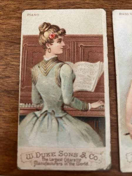 Duke Sons & Co. Cigarettes MUSICAL INSTRUMENTS - lot of 5