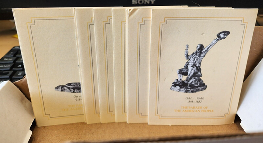 Franklin Mint The American People Fine Pewter Figurines 70’s Lot Of 15
