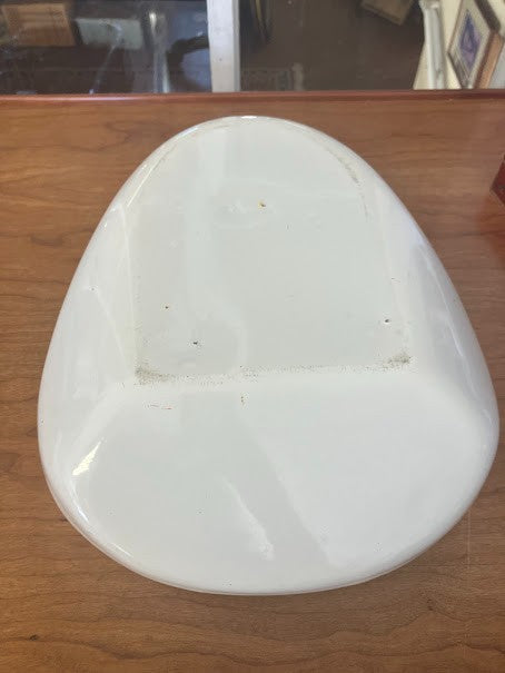 White Bedpan - Vintage Enamelware