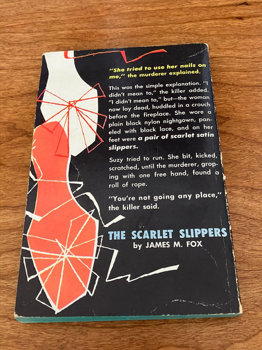 The Scarlet Slippers by James M. Fox - Vintage Paperback Book