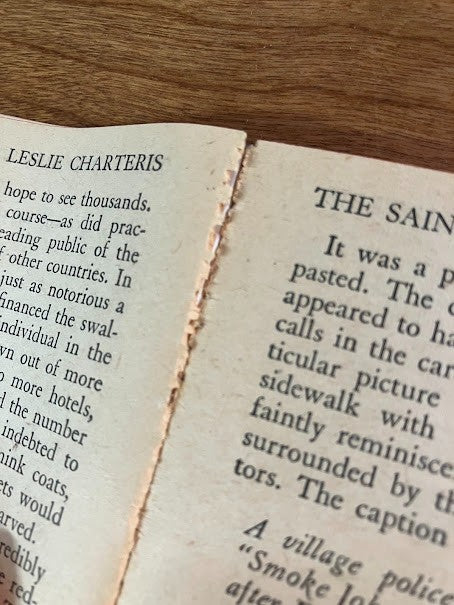 Vtg Paperback - The Saint Goes West by Leslie Charteris