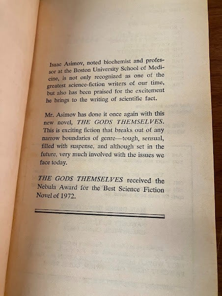 The Gods Themselves by Isaac Asimov