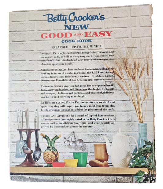 Vtg Betty Crocker's New Good and Easy Cook Book 1962 First Edition 3rd Printing