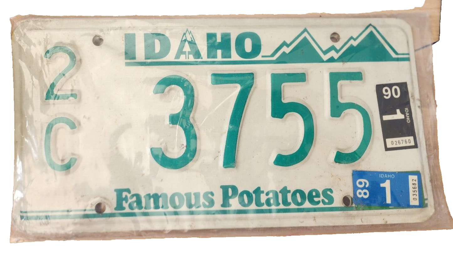 Idaho LATAH COUNTY License Plate PAIR # 2C 3755