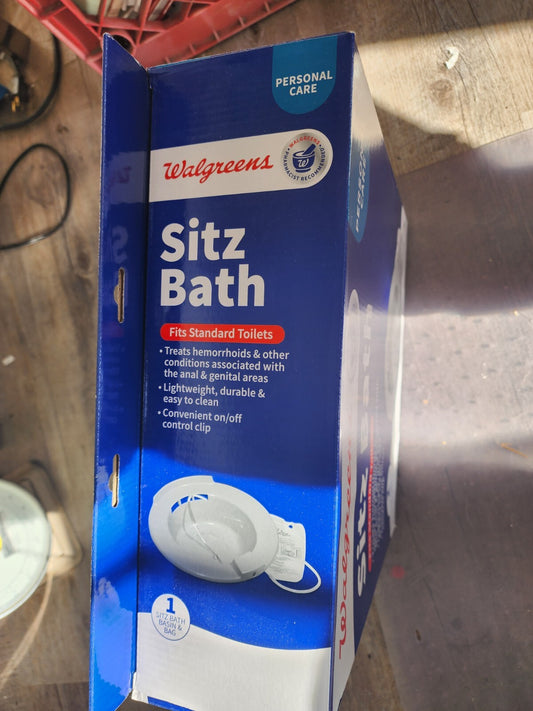 Sitz Bath Basin & Bag Fits Standard Toilets New In Box