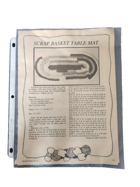 4 Vtg Crochet Patterns