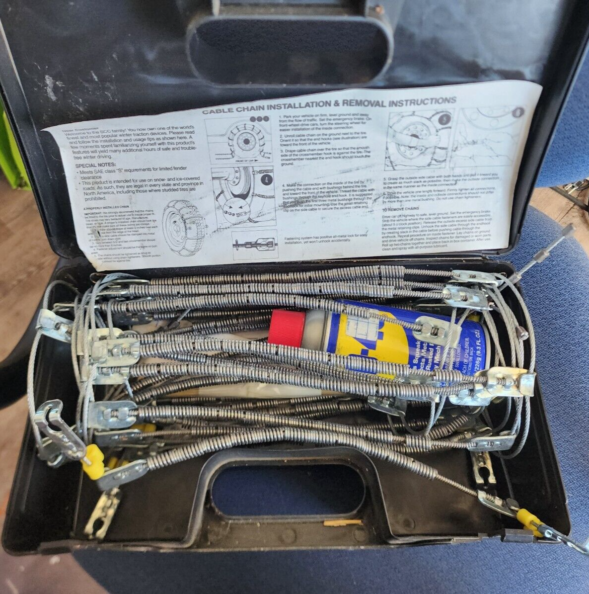 NEW Radial Chain Cable traction by SCC Tire Chains SC2612, Snow Chains set of 2