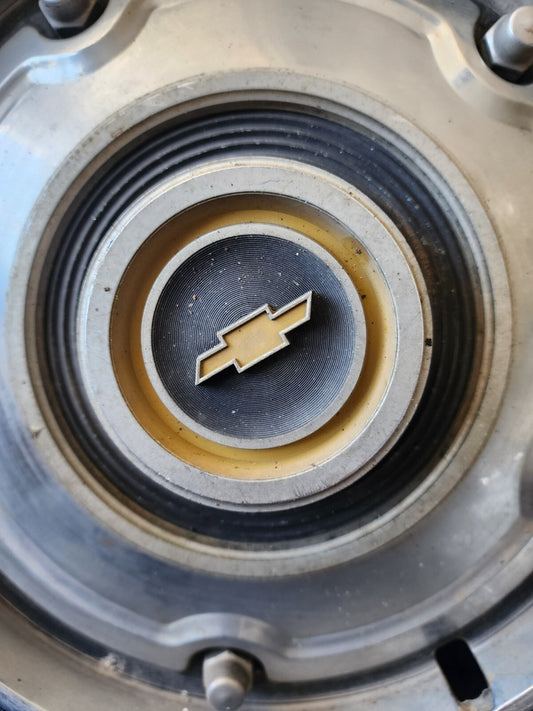 Vintage (2) Chevy C-10 truck hubcaps Original 15”