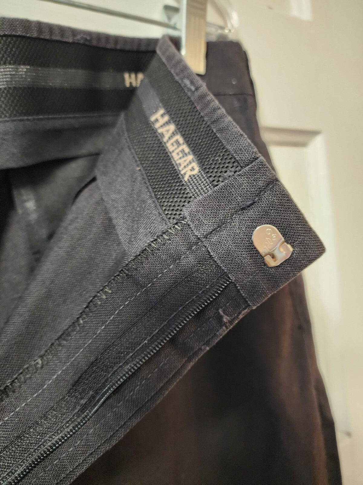 Haggar Men's Premium Flex Dress Pant Black 38 x 26.5