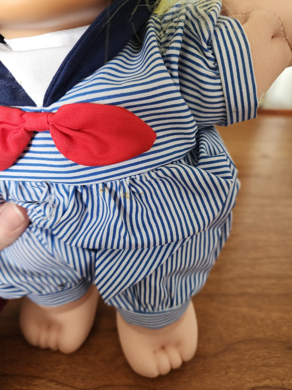 1992 Vtg Russ Troll Kidz Skippy 12" Plush Yellow Hair Sailor