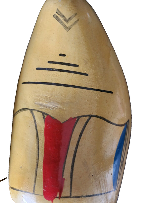 Decorative Dutch Wooden Clogs Holland Souvenir Adult Shoes Yellow