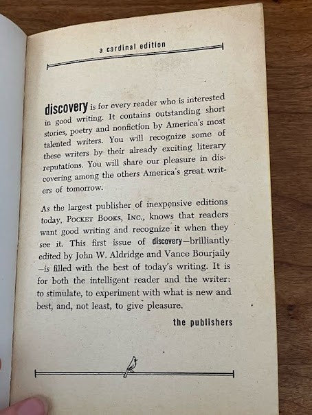 No.1 Discovery by John H. Aldridge and Vance Bourjaily