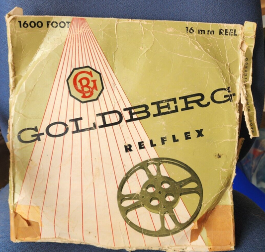 Goldberg Relflex 1600 Ft 12mm Reel USA Mancave Cinema Cinemax Vintage