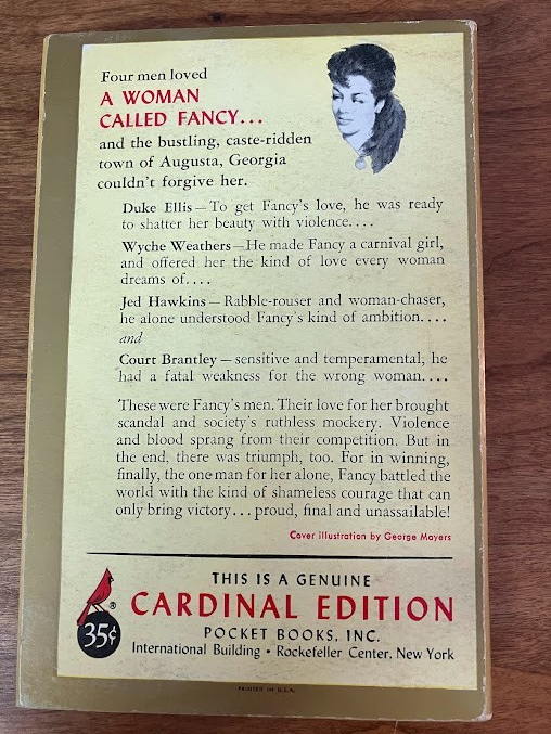 Vtg Paperback - A WOMAN CALLED FANCY by Frank Yerby