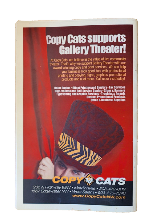 gallery theater 40th anniversary 1968 to 2008 pamplet