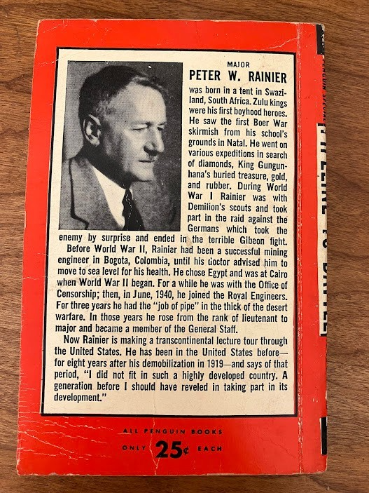 Penguin Books - Pipeline to Battle by Major Peter W. Rainier