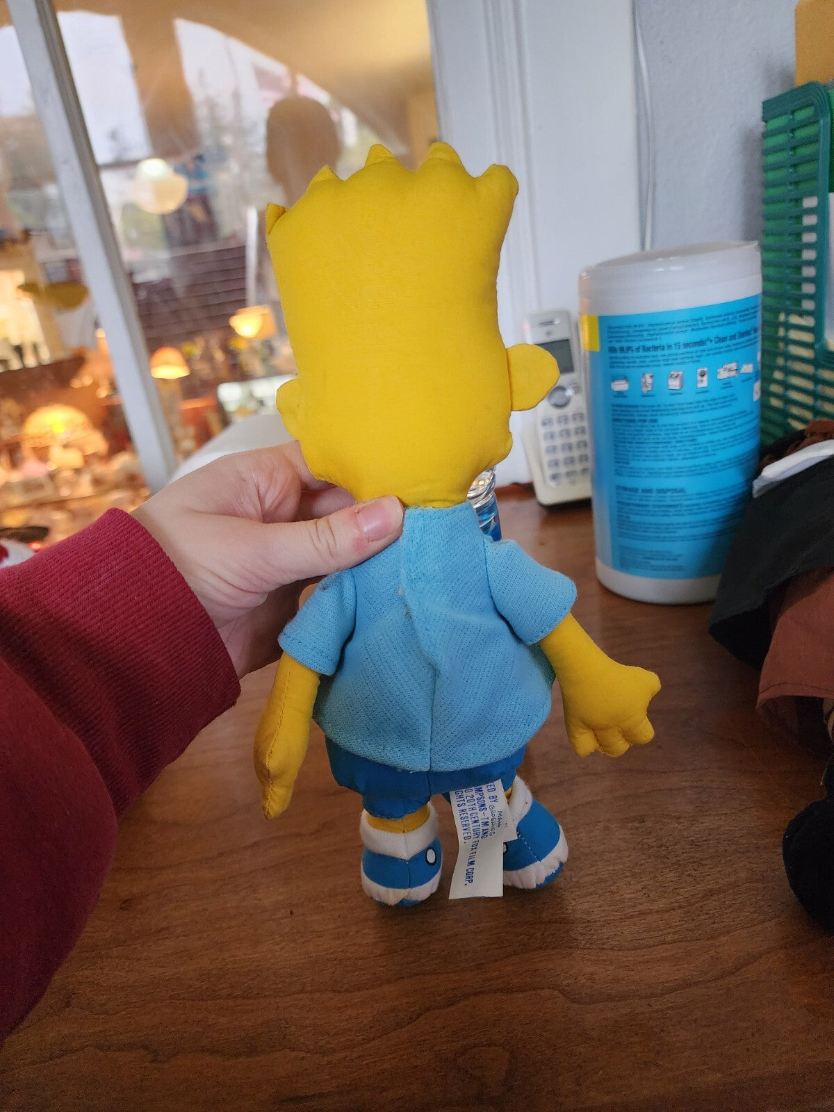 Vtg Bart Simpson Doll Plush 1990 Matt Groening Cartoon