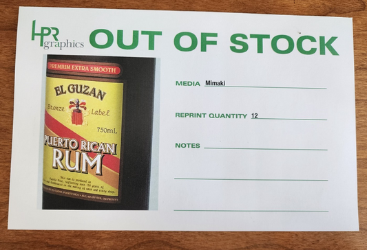 El Guzan Puerto Rican Rum Beverage Sticker Prop