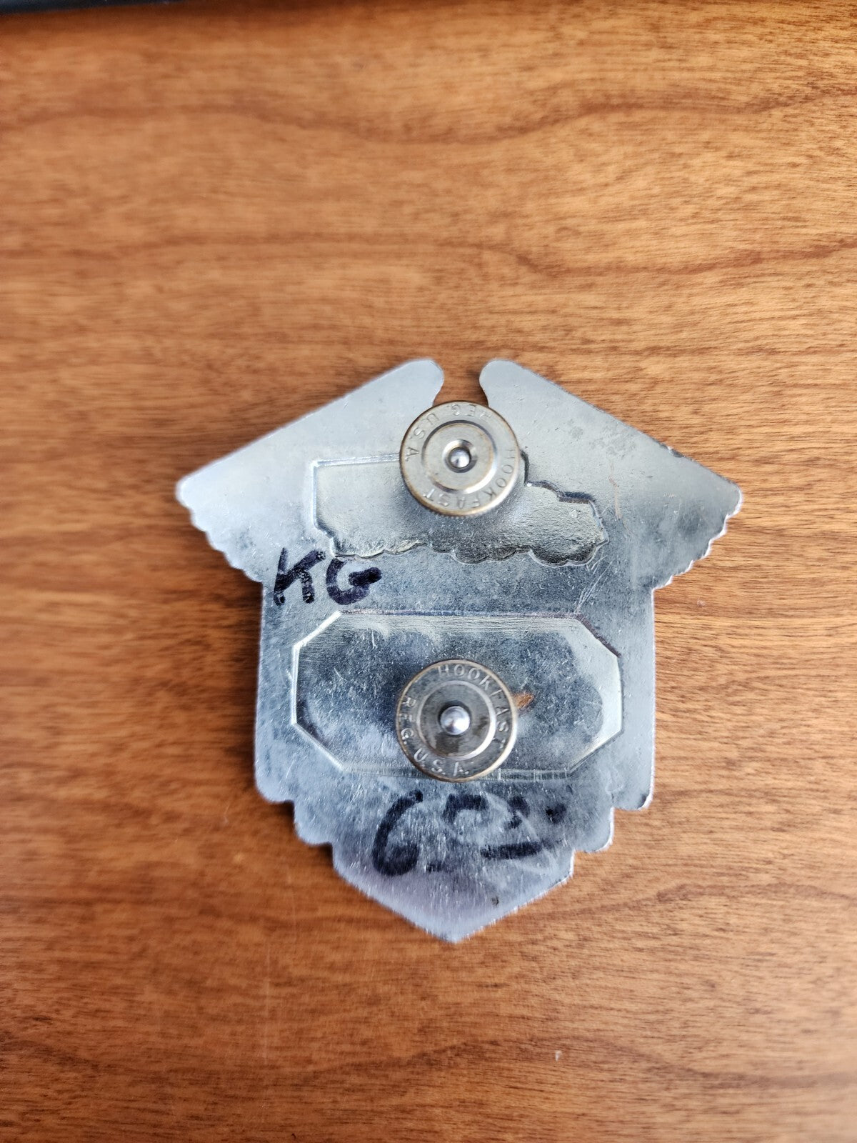 Vtg Pilot Freight Enameled Cap Badge