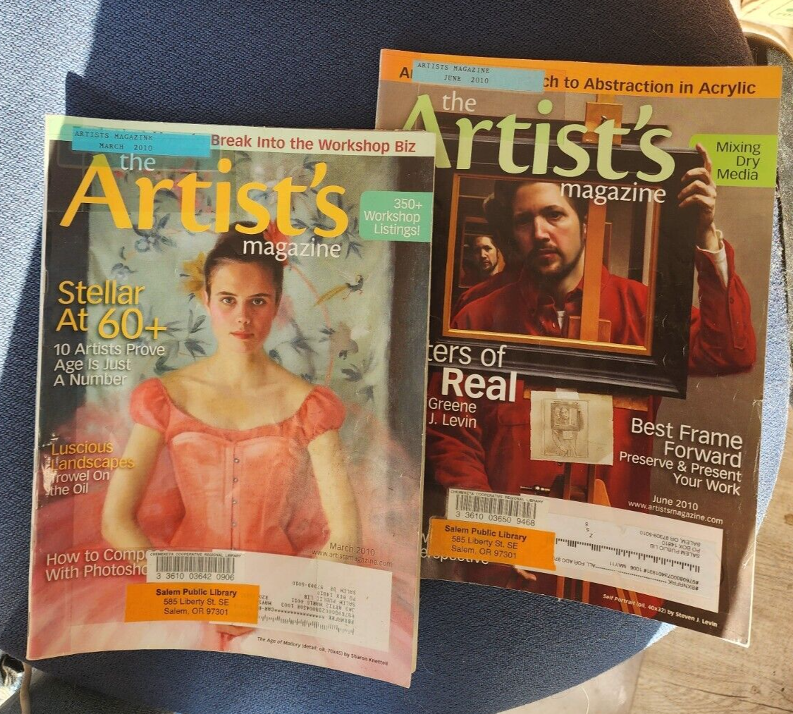 THE ARTIST'S Magazine Lot Of 2 2010