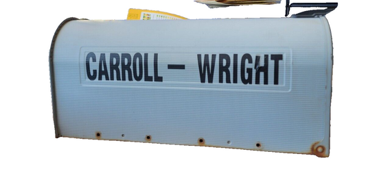 The Solar Group Gray Mailbox 19” X 6.5” X 8.75” Preowned