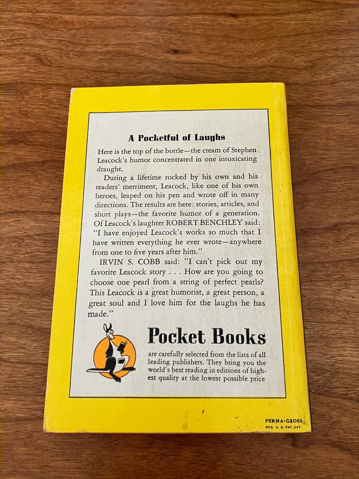 Vintage Paperback - Laugh with Leacock by Stephen Leacock