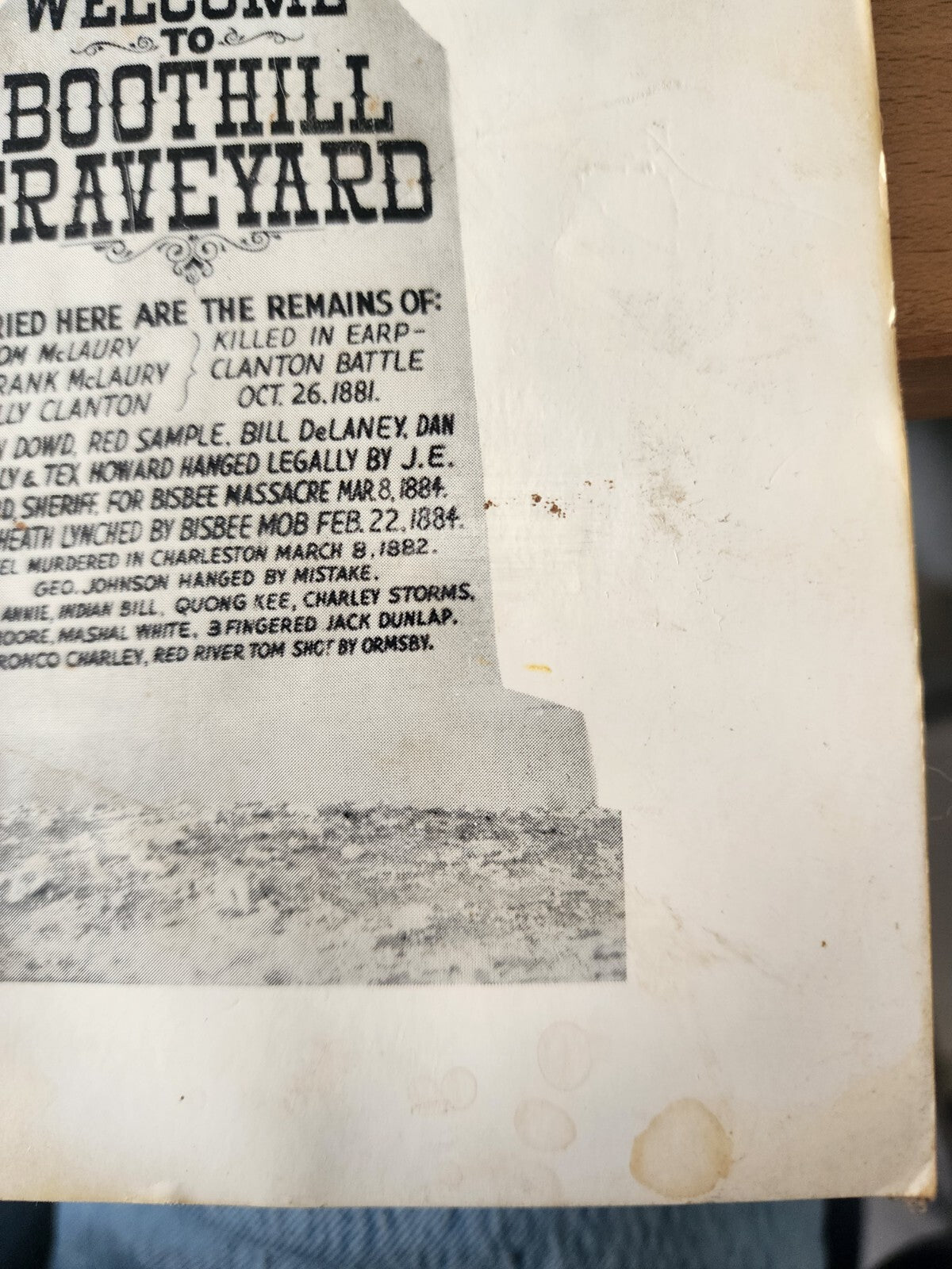 The Residents Of Tombstone's Boothill 1971 First Edition by Ben T. Traywick