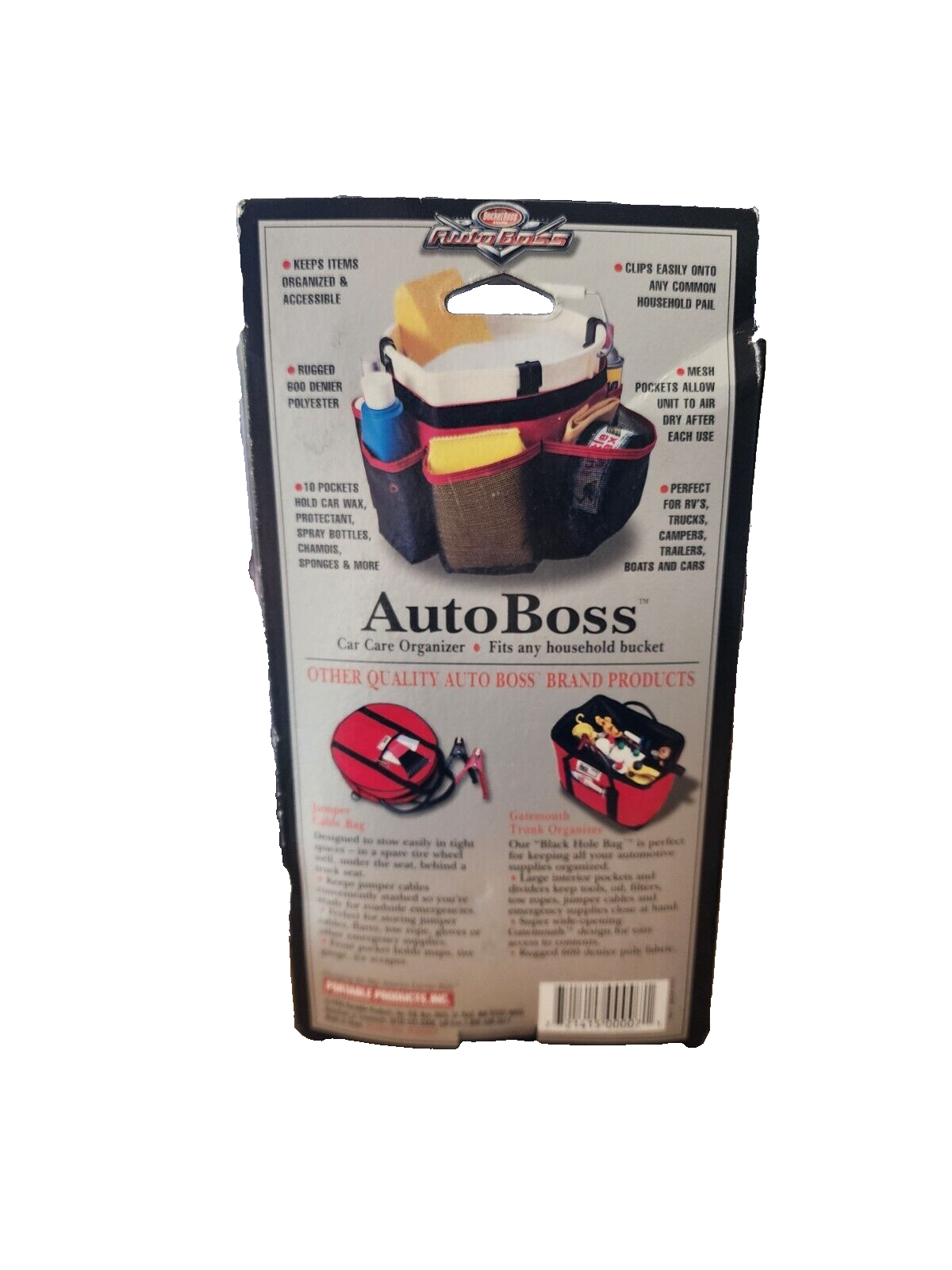 Bucket Boss Auto Boss Car Care Organizer Fits a Household Bucket NEW