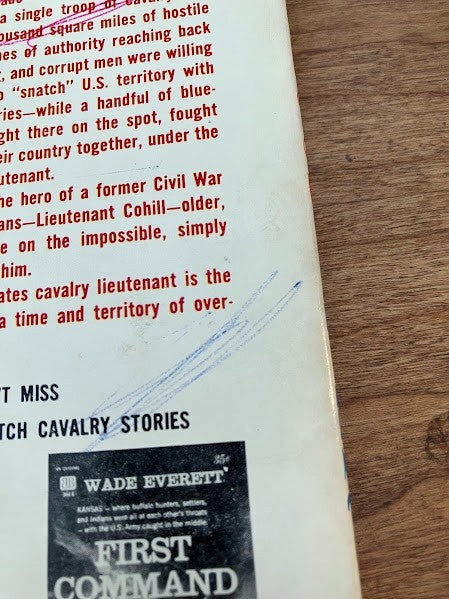 Paperback Western - Ordeal At Blood River by James Warner Bellah