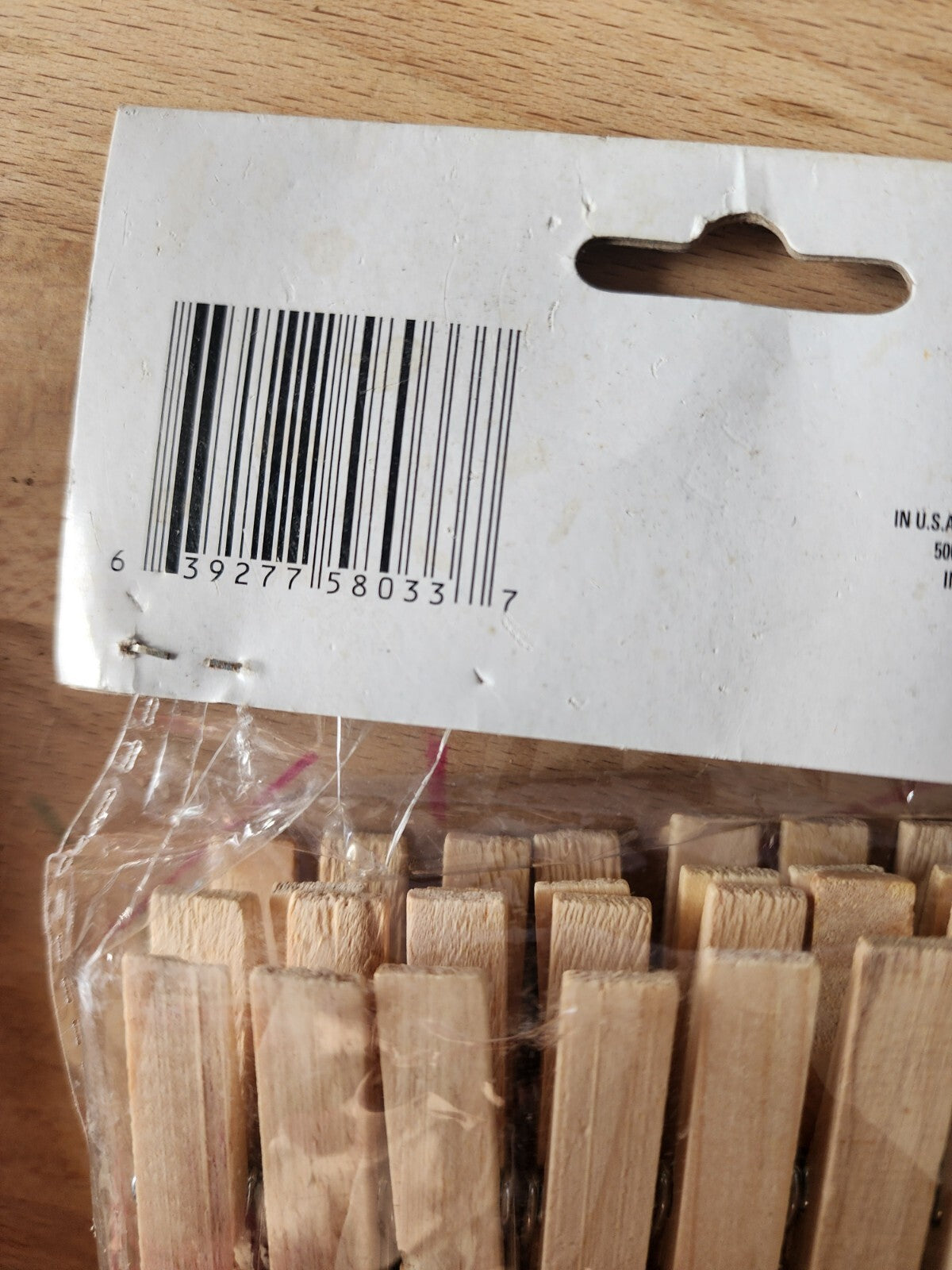 2.91" CLOTHES PINS WOODEN 36 COUNT NEW IN PACK