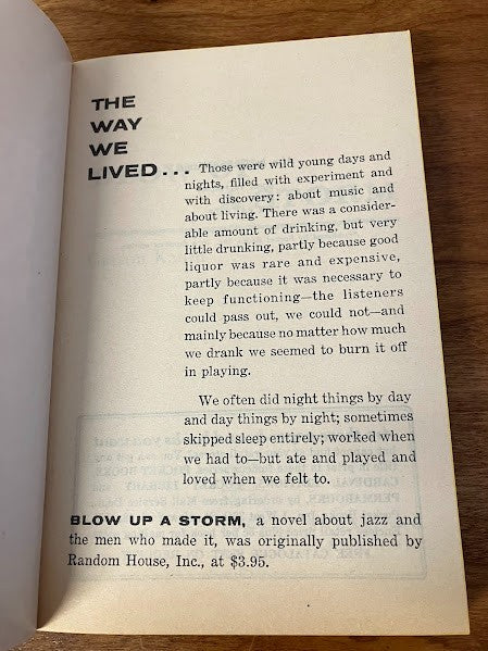 Vtg Paperback by Garson Kanin - BLOW UP A STORM