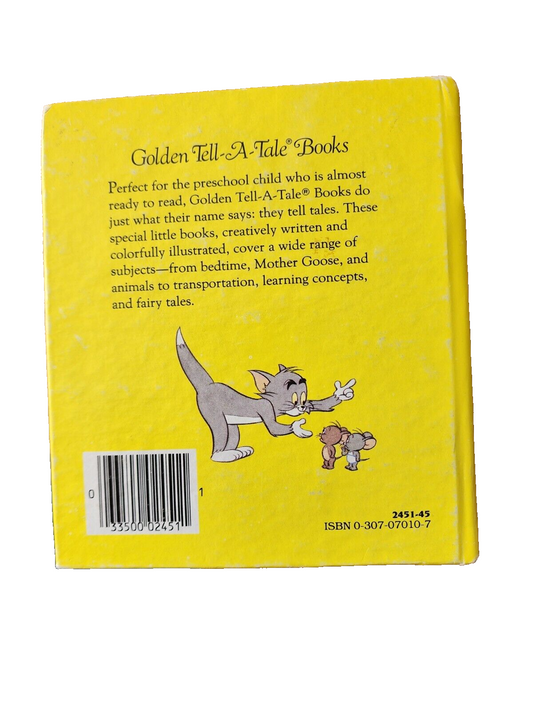 1985 Tom & Jerry's Big Move by Jean Lewis A Golden Book Hardcover