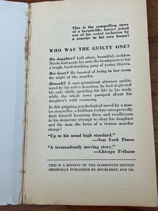 Vtg Paperback - STRANGERS IN THE HOUSE by George Simenon