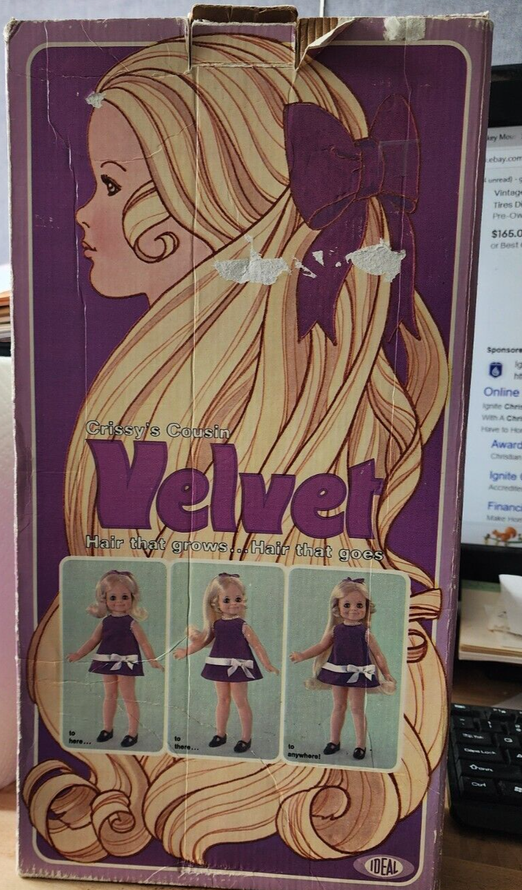 1970 Crissy's Cousin Velvet Doll by Ideal w/box