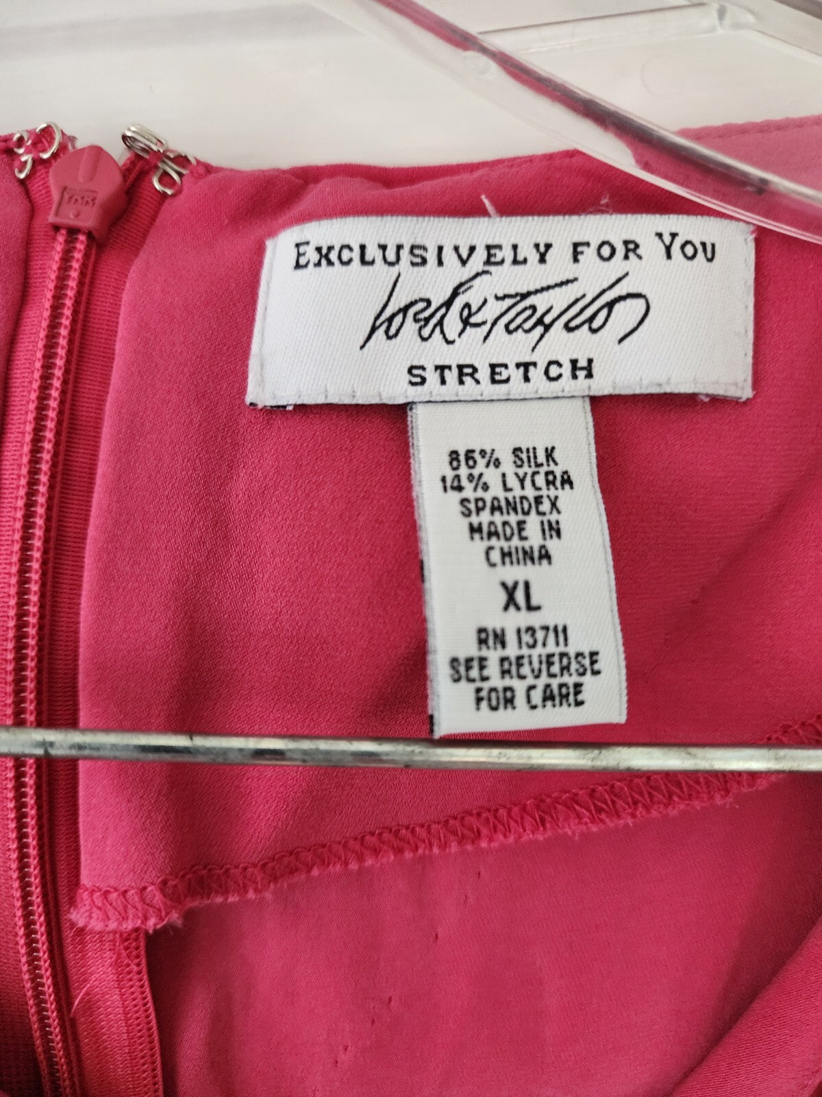 Lord & Taylor “Exclusively For You” Womens Sleeveless Pink Dress XL