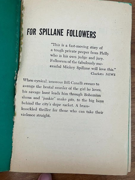 Vtg Paperback - Blondes Die Young By Bill Peters