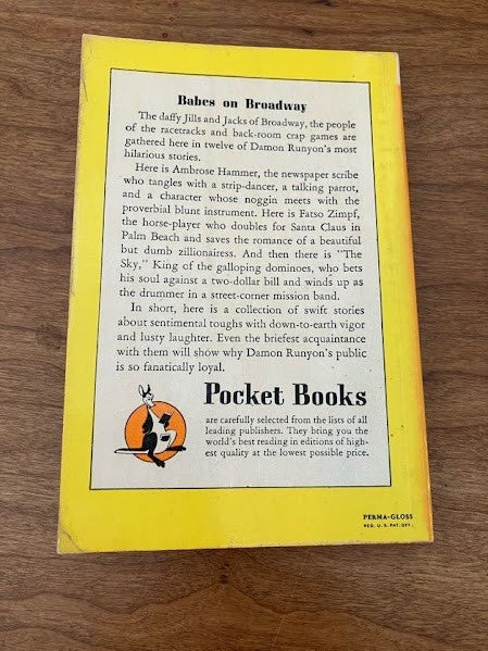 Pocket Book - Runyon A La Carte By Damon Runyon