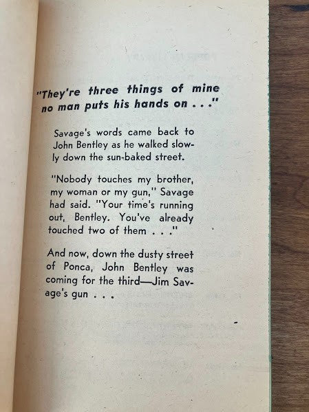 Popular Library - BORN TO GUNSMOKE BY THOMAS THOMPSON