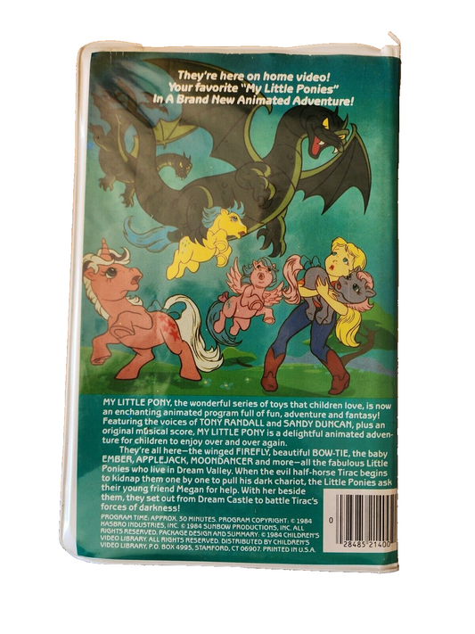 My Little Pony BETA 1984 Vintage Children's Video Library