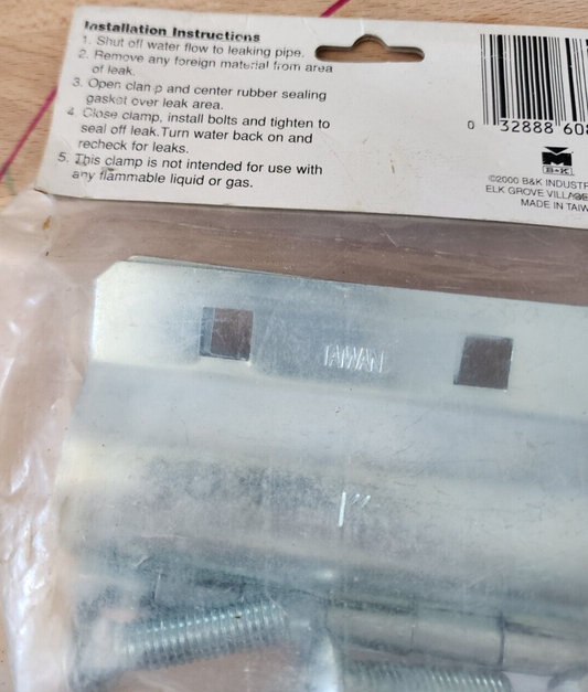 Mueller Industries 1" Repair Clamp with Rubber Gasket #160-805