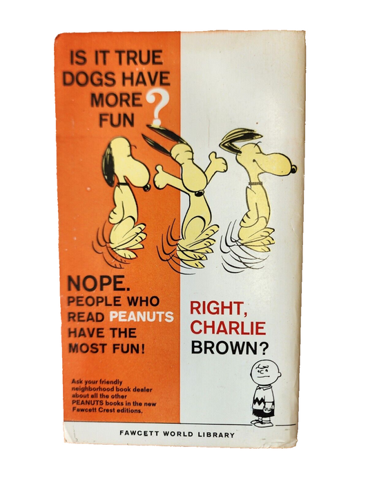 Here Comes Snoopy Humor Paperback Book by Charles M. Schulz Fawcett Crest 1968